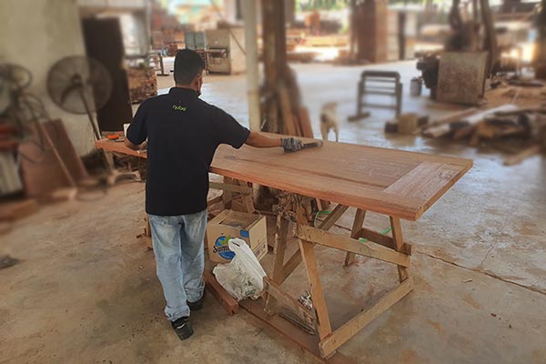 Crafting Timber Door